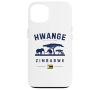 Hwange National Park Zimbabwe Flag Elephants Safari Case for iPhone 13