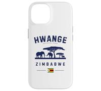 Hwange National Park Zimbabwe Flag Elephants Safari Case for iPhone 14