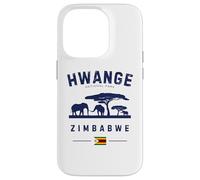 Hwange National Park Zimbabwe Flag Elephants Safari Case for iPhone 14 Pro