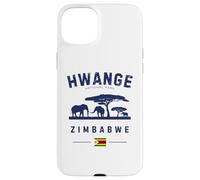 Hwange National Park Zimbabwe Flag Elephants Safari Case for iPhone 15 Plus
