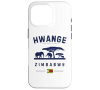 Hwange National Park Zimbabwe Flag Elephants Safari Case for iPhone 16 Pro