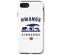 Hwange National Park Zimbabwe Flag Elephants Safari Case for iPhone SE (2020) / 7 / 8