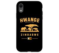 Hwange National Park Zimbabwe Flag Elephants Safari Case for iPhone XR