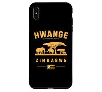 Hwange National Park Zimbabwe Flag Elephants Safari Case for iPhone XS Max