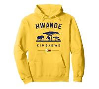 Hwange National Park Zimbabwe Flag Elephants Safari Pullover Hoodie