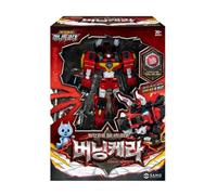 hwasooboon Mini Force Dinobot Warrior Transforming Robot Figure | 3 Modes with Accessories (Burning Kera)