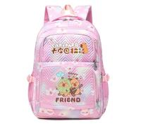 HWBACLSFA Children's cartoon-print school bag, a spacious trendy rucksack for primary school pupils,lightweight and stylish,Pink3