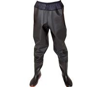 HWBZSZY Multifunction Thicken Fishing Waders Boots PVC/Nylon High Waist Hunting Waders Bootfoot Non-Slip Waterproof Rubber Rain Shoes for Men And Women Size 36-47,Black,47 EU