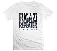 HWC Fugazi Album Repeater 3 Songs Ep Cover T-Shirt for Man's White L