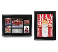 HWC Trading 2024/2025 Champs Collection Printed Memorabilia Signed Autograph Photograph Display for Football Fans and Supporters - A3 Framed