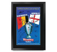 HWC Trading A3 FR 1978 Champions League Final Programme Poster The Team Signed Gift FRAMED A3 Printed Autograph Football Gifts Print Photo Picture Display