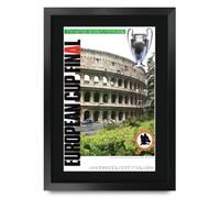 HWC Trading A3 FR 1984 Champions League Final Programme Poster The Team Signed Gift FRAMED A3 Printed Autograph Football Gifts Print Photo Picture Display