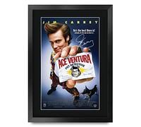 HWC Trading A3 FR Ace Ventura Pet Detective Movie Poster Jim Carrey Signed Gift FRAMED A3 Printed Autograph Film Gifts Print Photo Picture Display