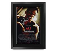 HWC Trading A3 FR ALI Movie Poster Will Smith Signed Gift FRAMED A3 Printed Autograph Film Gifts Print Photo Picture Display