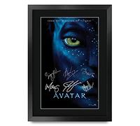 HWC Trading A3 FR Avatar Movie Poster The Cast Signed Gift FRAMED A3 Printed Autograph Film Gifts Print Photo Picture Display