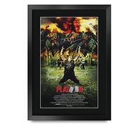 HWC Trading A3 FR Platoon Movie Poster Tom Berenger Willem Dafoe Charlie Sheen Signed Gift FRAMED A3 Printed Autograph Film Gifts Print Photo Picture Display…
