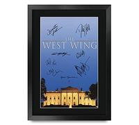 HWC Trading A3 FR Westwing Martin Sheen Gifts Printed Signed Autograph Picture for TV Memorabilia Fans - A3 Framed