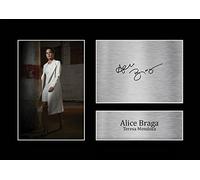 HWC Trading A4 Alice Braga Queen of the South Teresa Mendoza Gifts Printed Signed Autograph Picture for TV Show Fans - A4