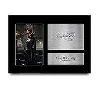 HWC Trading A4 Anne Hathaway Dark Knight Rises Catwoman Gifts Printed Signed Autograph Picture for Movie Memorabilia Fans