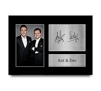 HWC Trading A4 Ant and Dec Gifts Printed Signed Autograph Picture for TV Show Fans - A4