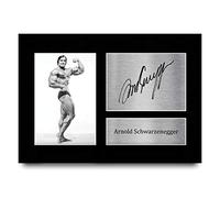 HWC Trading A4 Arnold Schwarzenegger Mr Olympia Gifts Printed Signed Autograph Picture for Body Building Memorabilia Fans - A4
