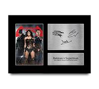 HWC Trading A4 Ben Affleck, Henry Cavill & Gal Gadot Batman v Superman Gifts Printed Signed Autograph Picture for Movie Memorabilia Fans - A4