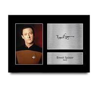 HWC Trading A4 Brent Spiner Star Trek Data Gifts Printed Signed Autograph Picture for TV Show Fans