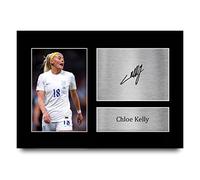 HWC Trading A4 Chloe Kelly Womens England Gifts Printed Signed Autograph Picture for Football Fans and Supporters - A4
