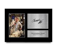 HWC Trading A4 Christopher Lloyd Back to the Future Doc Brown Gifts Printed Signed Autograph Picture for Movie Memorabilia Fans