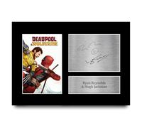 HWC Trading A4 Deadpool & Wolverine Reynolds & Jackman Gifts Printed Signed Autograph Picture for Movie Memorabilia Fans - A4