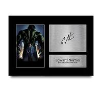 HWC Trading A4 Edward Norton The Incredible Hulk The Incredible Hulk Gifts Printed Signed Autograph Picture for Movie Memorabilia Fans - A4