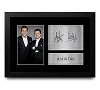 HWC Trading A4 FR Ant and Dec Gifts Printed Signed Autograph Picture for TV Show Fans - A4 Framed