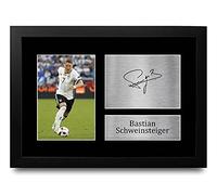 HWC Trading A4 FR Bastian Schweinsteiger Germany Gifts Printed Signed Autograph Picture for Fans and Supporters - A4 Framed