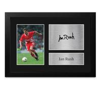 HWC Trading A4 FR Ian Rush The Reds Gifts Printed Signed Autograph Picture for Fans and Supporters - A4 Framed