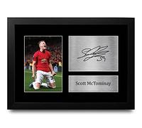 HWC Trading A4 FR Scott McTominay Presents Printed Signed Autograph Picture for Fans and Supporters - A4 Framed