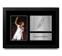 HWC Trading A4 FR Thomas Muller Germany Gifts Printed Signed Autograph Picture for Fans and Supporters - A4 Framed