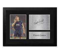 HWC Trading A4 FR Vinnie Jones The Crazy Gang Gifts Printed Signed Autograph Picture for Fans and Supporters - A4 Framed