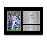HWC Trading A4 Freddie Freeman LA Dodgers Gifts Printed Signed Autograph Picture for Baseball Memorabilia Fans - A4