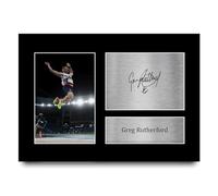 HWC Trading A4 Greg Rutherford Great Britain Olympics Gifts Printed Signed Autograph Picture for Olympic Memorabilia Fans - A4