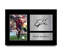 HWC Trading A4 Hristo Stoichkov Barcelona Gifts Printed Signed Autograph Picture for Fans and Supporters - A4