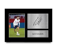 HWC Trading A4 Jack Grealish England Gifts Printed Signed Autograph Picture for Football Fans and Supporters