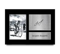 HWC Trading A4 Jacques Anquetil Gifts Printed Signed Autograph Picture for Cycling Memorabilia Fans