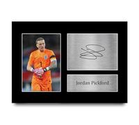HWC Trading A4 Jordan Pickford England Gifts Printed Signed Autograph Picture for Football Fans and Supporters