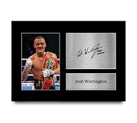 HWC Trading A4 Josh Warrington Boxing Gifts Printed Signed Autograph Picture for Boxer Memorabilia Fans