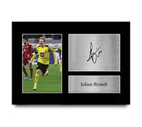 HWC Trading A4 Julian Brandt Borussia Dortmund Gifts Printed Signed Autograph Picture for Football Fans and Supporters