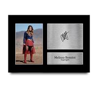 HWC Trading A4 Melissa Benoist Supergirl Gifts Printed Signed Autograph Picture for TV Show Fans