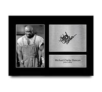 HWC Trading A4 Michael Clarke Duncan The Green Mile John Coffey Gifts Printed Signed Autograph Picture for Movie Memorabilia Fans - A4