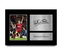 HWC Trading A4 Michael Owen Gifts Printed Signed Autograph Picture for Fans and Supporters - A4