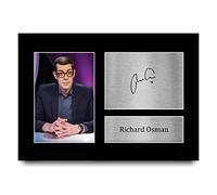 HWC Trading A4 Richard Osman Pointless Gifts Printed Signed Autograph Picture for TV Show Fans