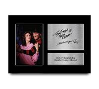 HWC Trading A4 Robert Englund & Heather Langenkamp Nightmare on Elm Street Gifts Printed Signed Autograph Picture for Movie Memorabilia Fans